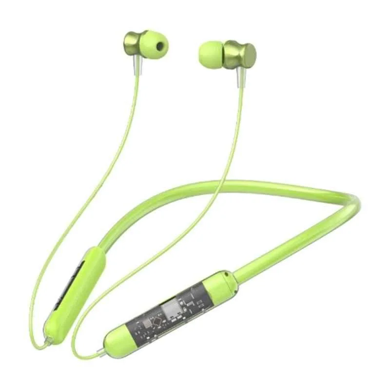 🎧🎵 Transparent Bluetooth Neckband 💚 | 72H Battery Life 🔋 |HD Voice | Deep Bass🔋✨ - Image 7