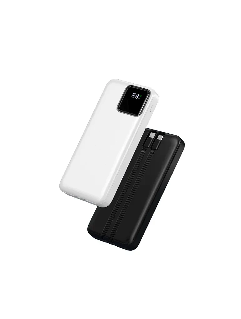 🔋⚡ 15000mAh Power Bank – LED Display | Fast Charging | 🖤🤍 Sleek Design - Image 2