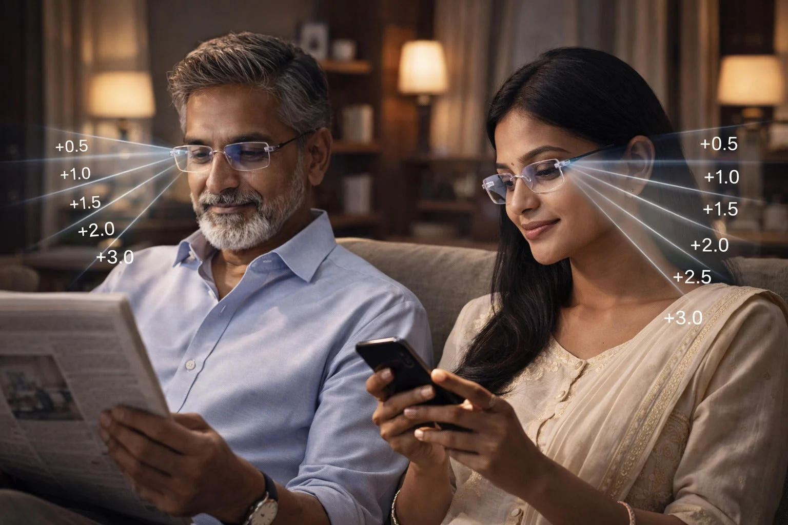 Rimless Adaptive Power Reading Glasses for Clear Vision - Image 4