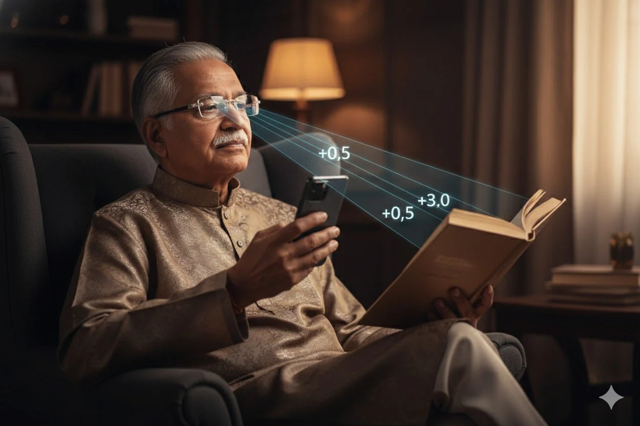 Rimless Adaptive Power Reading Glasses for Clear Vision - Image 5
