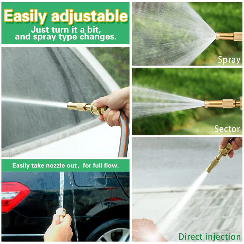 Heavy-Duty Brass Water Spray Nozzle Attachment - Image 2