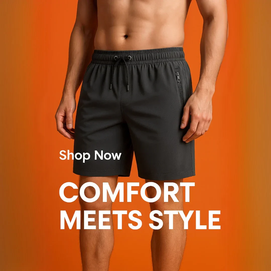Men's Stretch Shorts (Pack of 3) | Soft & Breathable Summer Wear @ Just Rs.599/- - Image 4