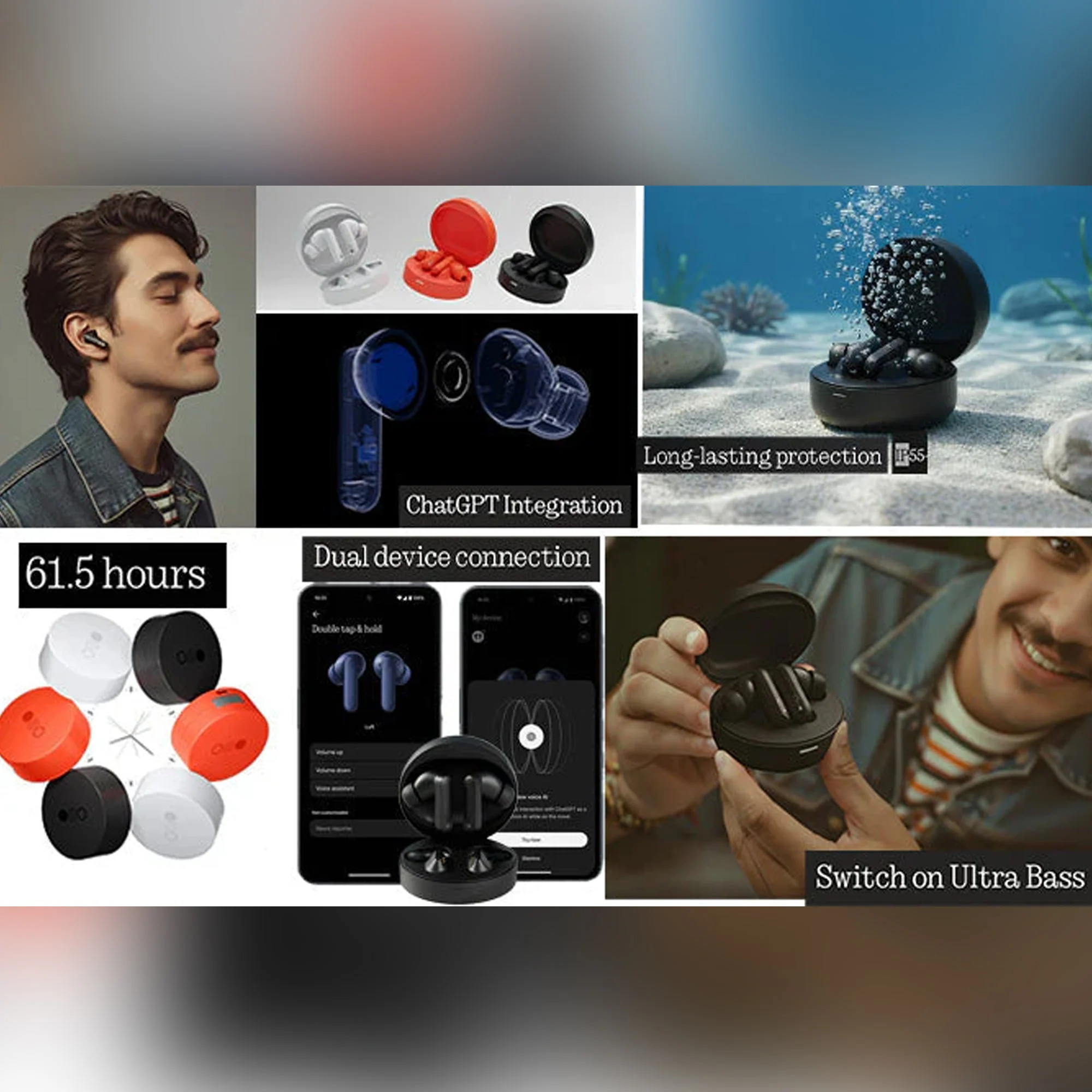 Round Wireless Earbuds with 12-Hour Playtime - Image 3
