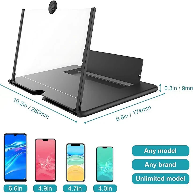 Magnifier Projector Phone Stand Holder Screen Magnifying - Image 6