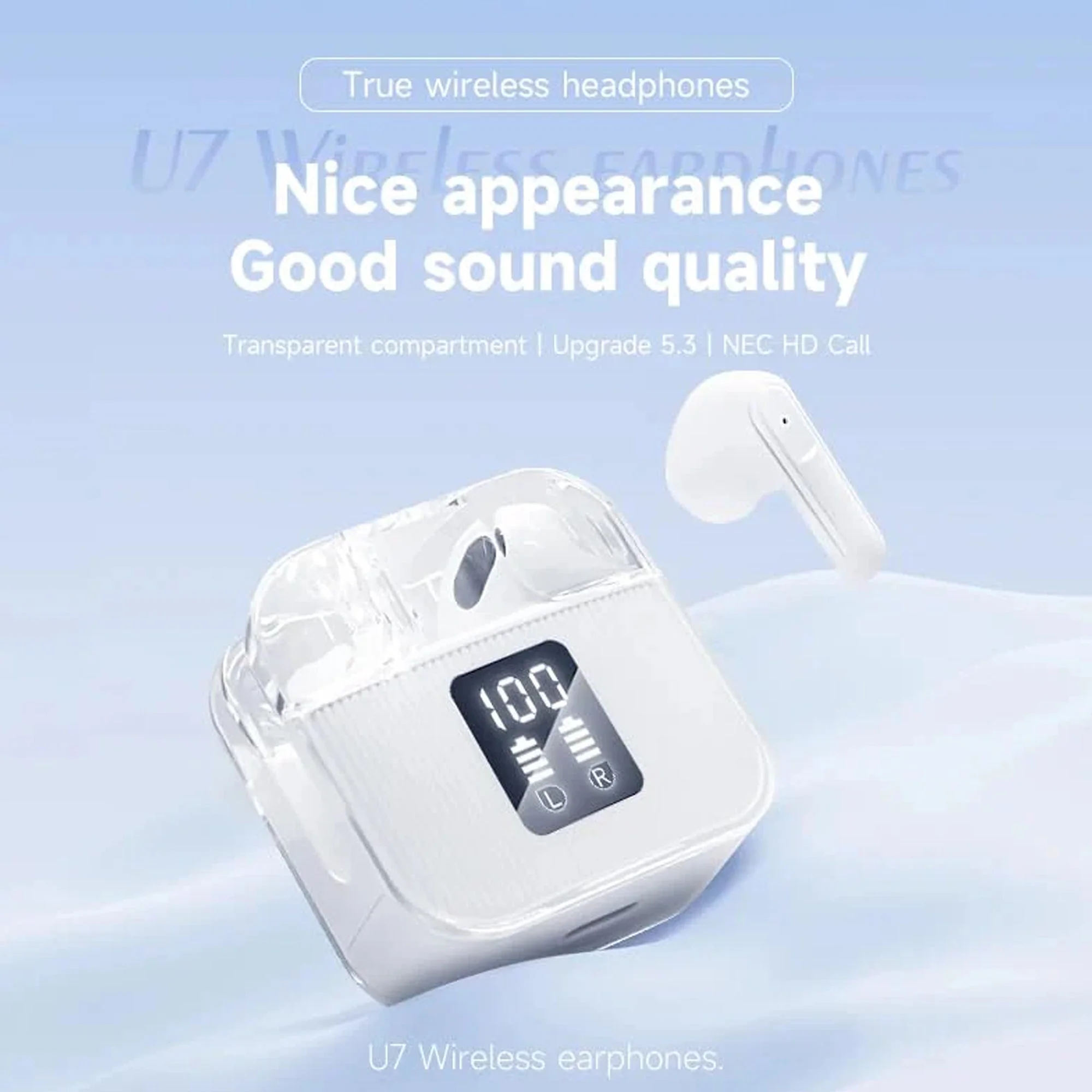 U7 Ultra Stereo Wireless Earbuds with Crystal Clear Audio - Image 4