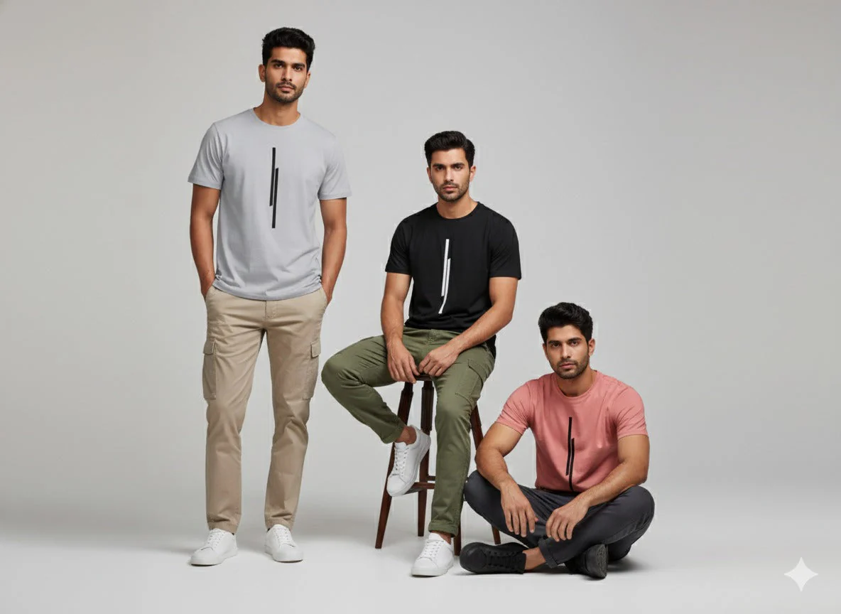 Pack of 3 Men’s Round Neck Graphic Printed T-Shirts Combo Pack of 3 @Rs 499 - Image 6